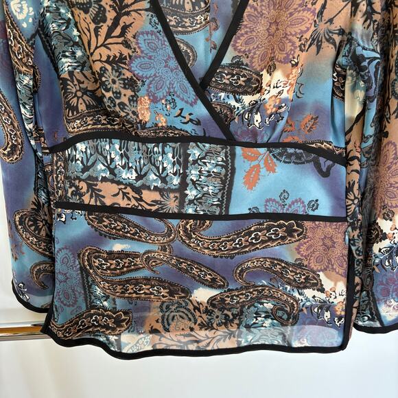 Y2K Fairy Pattern Babydoll Ethereal Top Whimsygoth Floral Stevie Nicks Medium - Picture 8 of 11